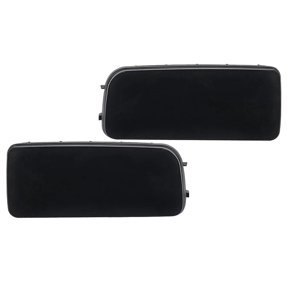 Black BMW E36 rear view mirror covers for 1992-1998 models. Replace faded or missing mirror caps with these sleek, matte blac