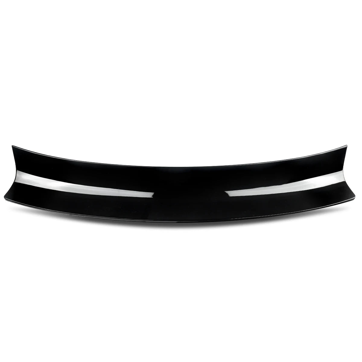 JDM gloss black Ducktail Trunk Spoiler for BMW E46 Sedan (1999-2006). Replaces front bumper cover.