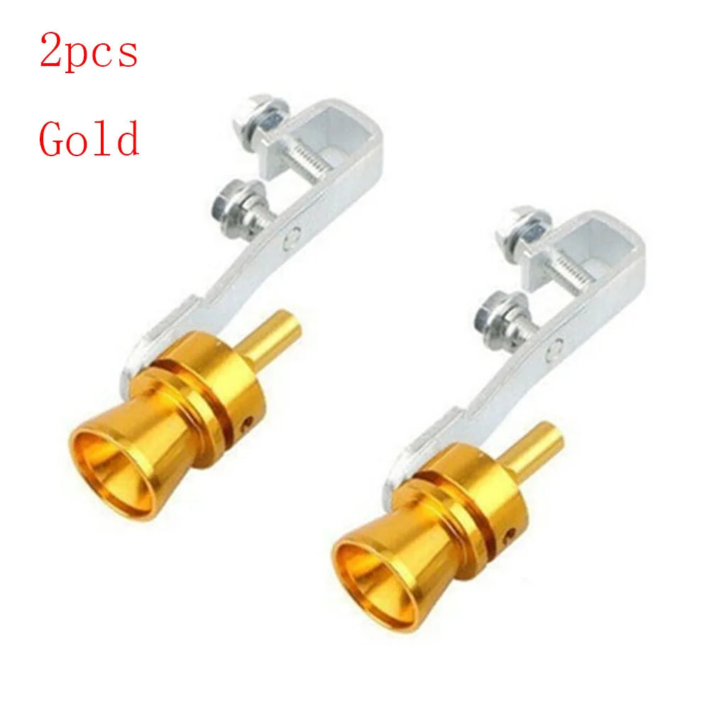 Two gold-toned pushers for car door handles in various sizes (S/M/L/XL).