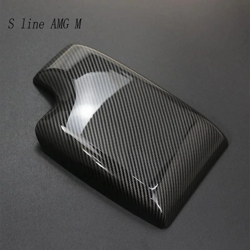 Car styling For BMW 3 Series E46 1998-2004 Carbon fiber Center Console Stowing Tidying Armrest box protect sticker cover Trim - JustUsRacers