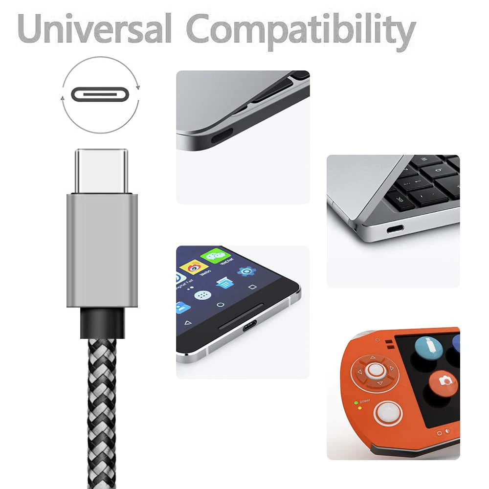 USB Type-C Fast Charging and Data Sync Cable - JustUsRacers