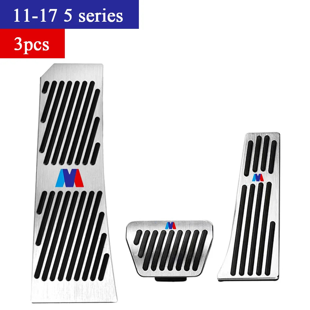 BMW Foot Pedal Covers Stainless Steel Rubber Anti-Slip Pedals - JustUsRacers