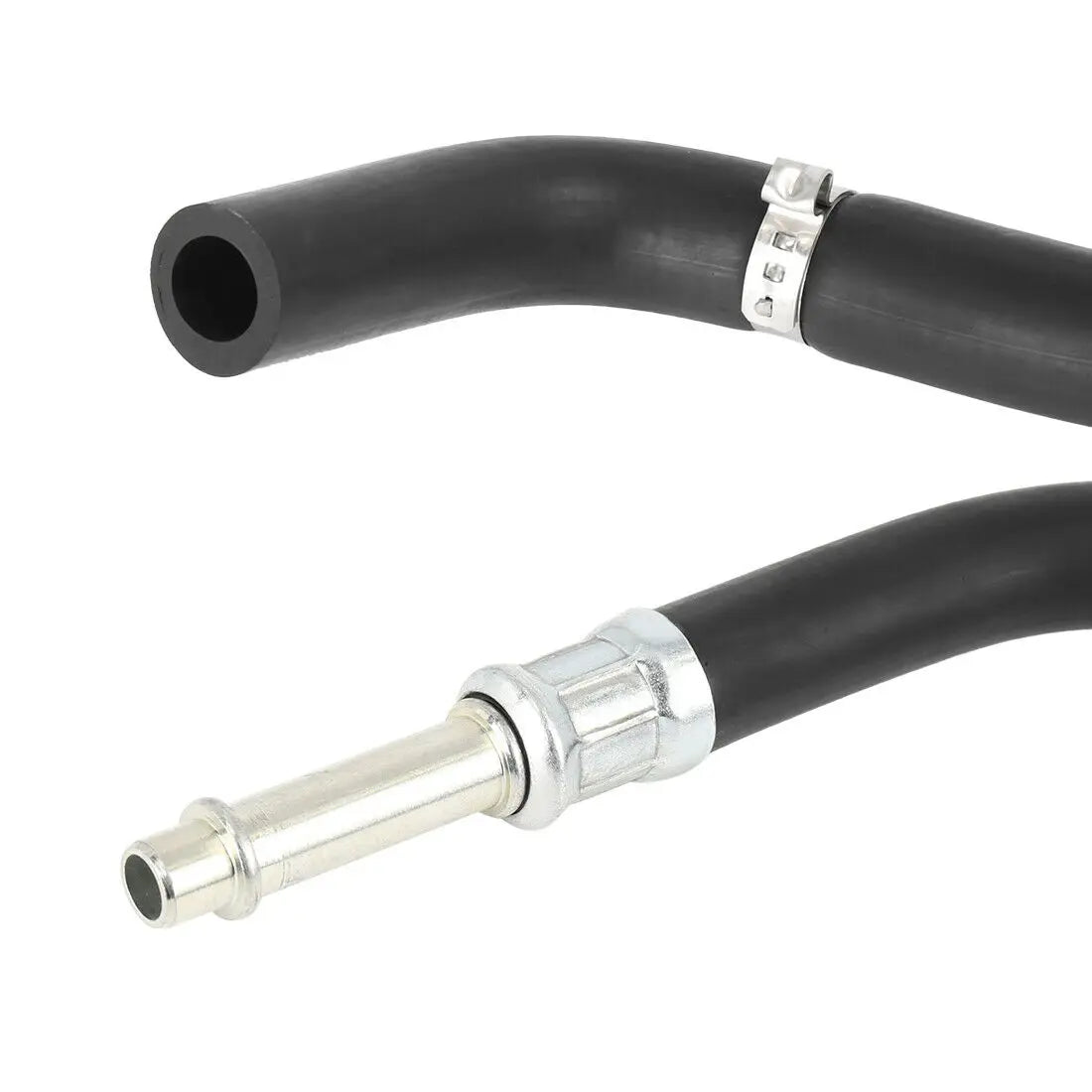 Black silicon Power Steering hoses for BMW E36, E46, E30, 323i, 328i, and 330i models.