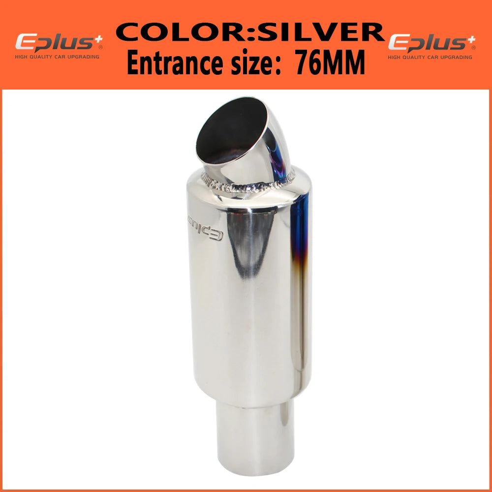 EPLUS Universal Stainless Steel Exhaust Muffler Tail Pipe Tip - JustUsRacers