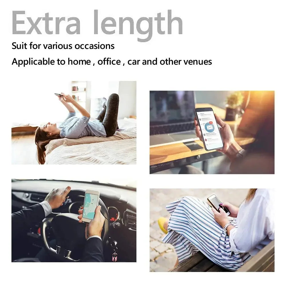 USB Type C Cable Date Sync 2.4A Fast 1M 2M 3M Charging Nylon Braided Wire Charger Cable For Samsung Huawei Android Mobile Phone - JustUsRacers