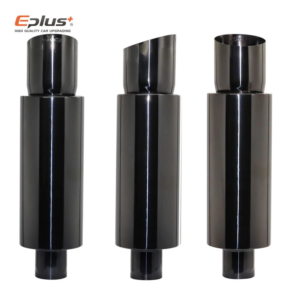 EPLUS Universal Car Exhaust Straight Muffler Tail Pipe - JustUsRacers