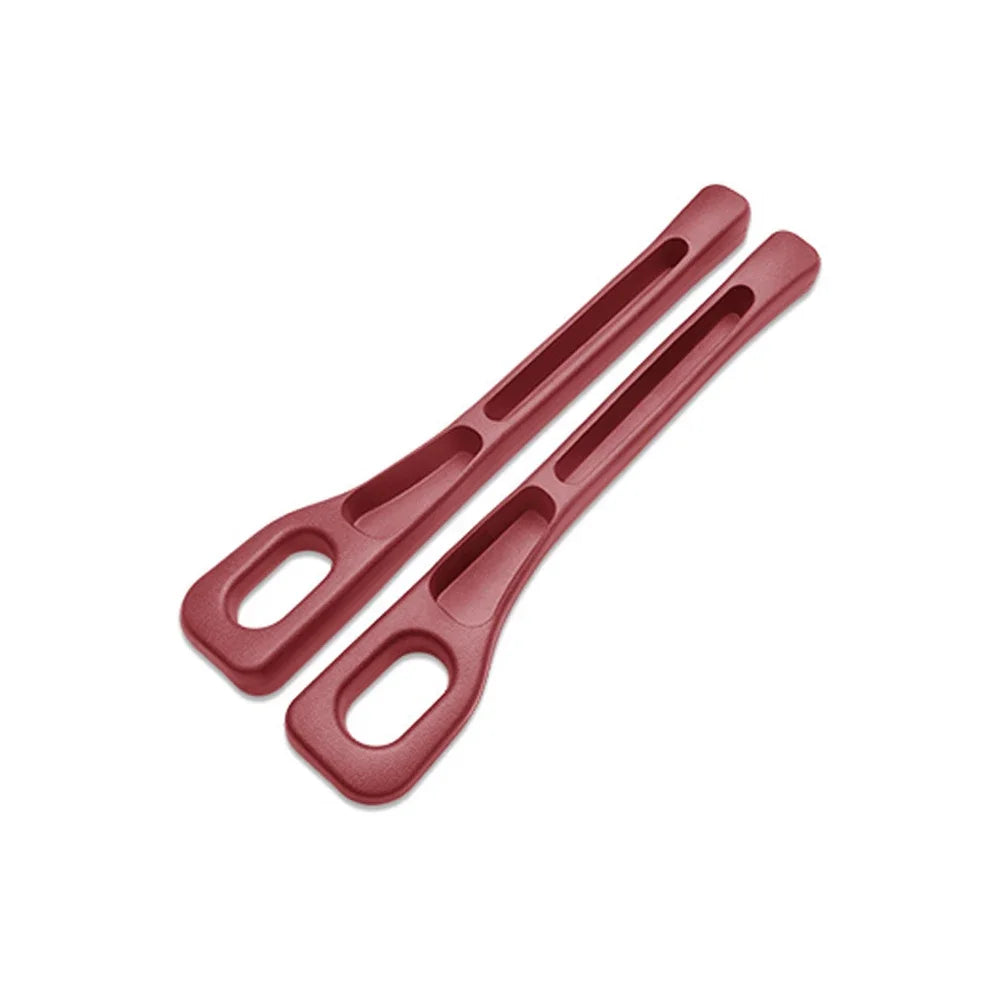 Red car seat gap filler strips (1 pair)