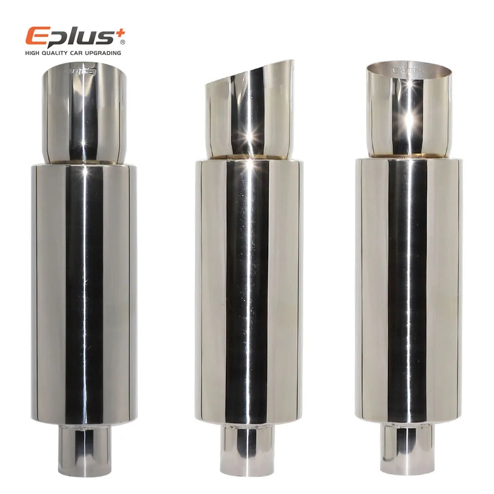 EPLUS Universal Car Exhaust Straight Muffler Tail Pipe - JustUsRacers