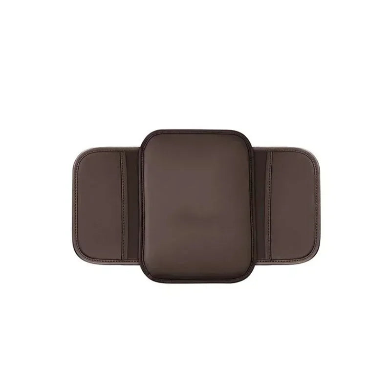 Brown leather armrest pad for BMW E36, E46 models. Enhances comfort and fits universally.