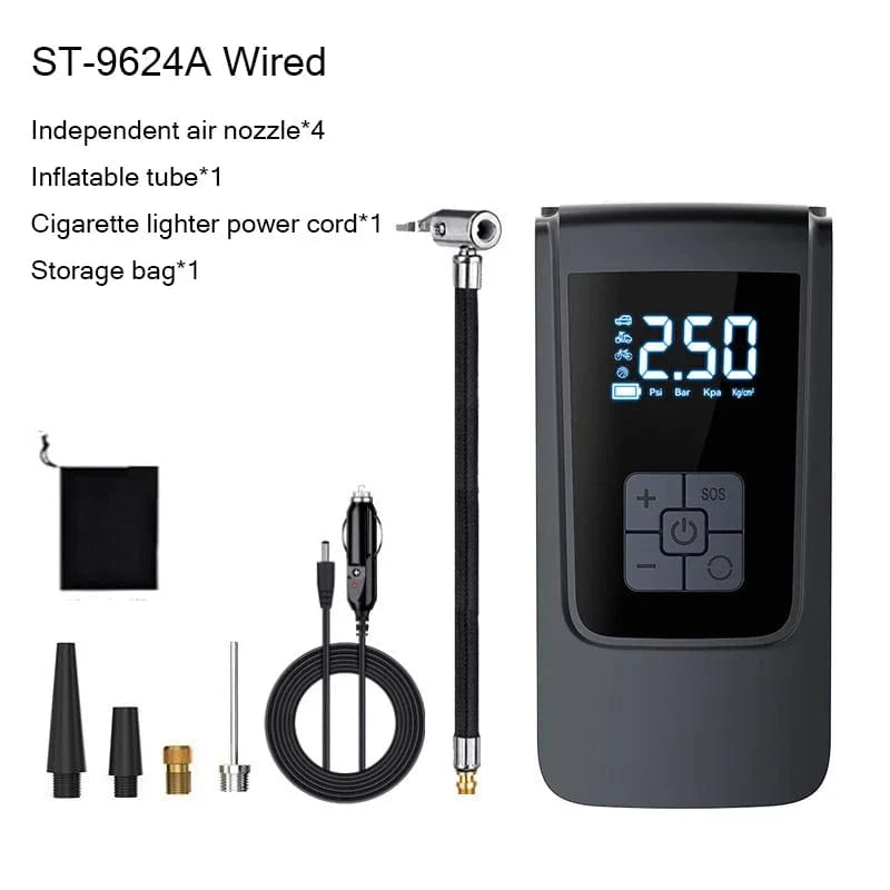 Portable Inflatable Air Pump Car Tire Inflator - JustUsRacers