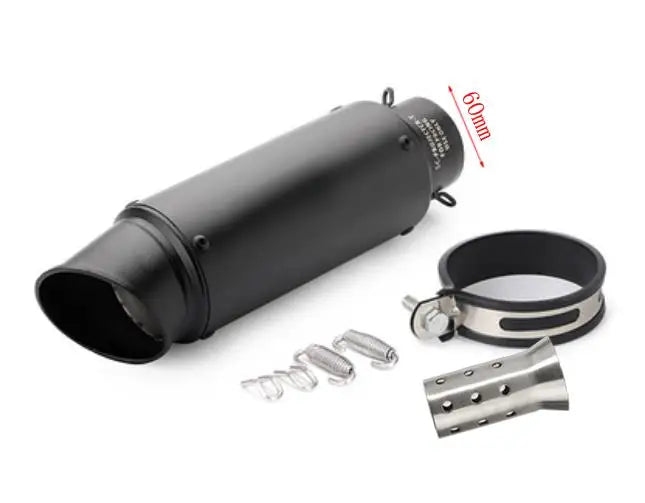 Black Universal GP Carbon Exhaust for Suzuki GSX-S1000 and Versys models.