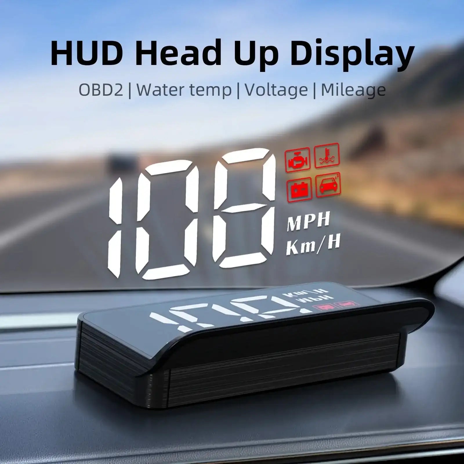 M3 Auto OBD2 HUD GPS Head-Up Display - JustUsRacers
