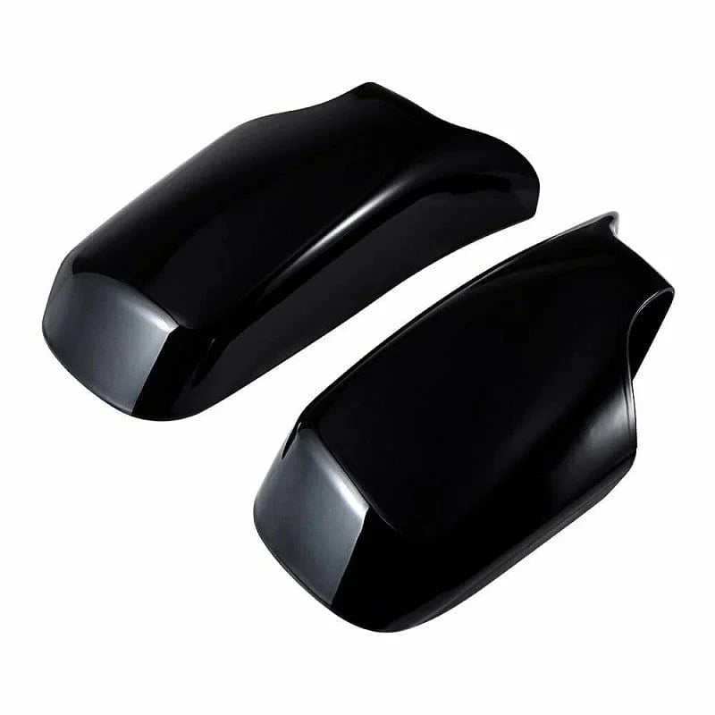 Rearview Side Door Mirror Cover Caps For BMW E46 1998-2005 Sedan 325i 328i 330i Carbon Fiber Glossy Black Side Mirror Covers - JustUsRacers