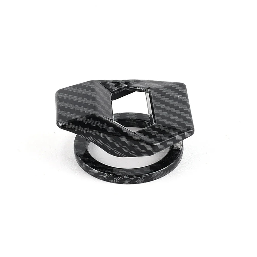 'Decorative button cover for car start/stop switch - fits 1pc. Sleek, OEM-style upgrade.'