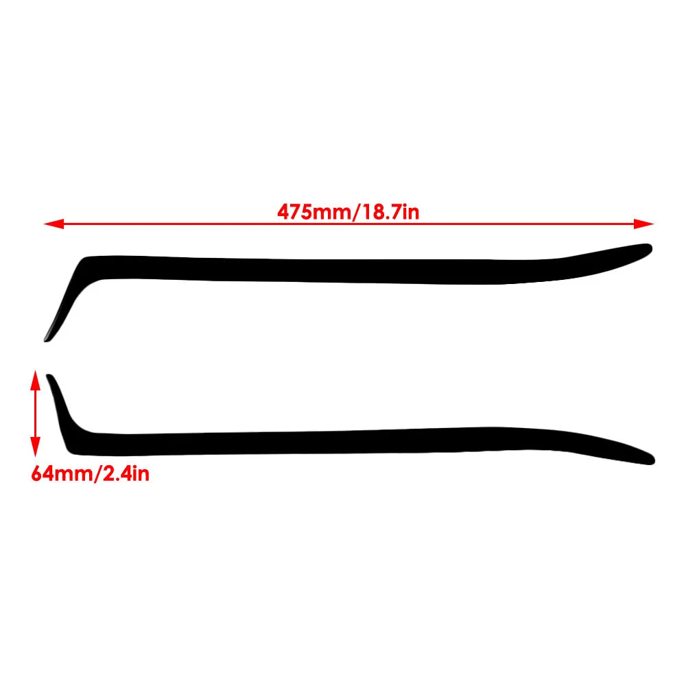 Carbon Fiber Headlight Eyebrows for BMW E36 (1992-1998) - Replaces plastic component with sleek, lightweight carbon fiber.