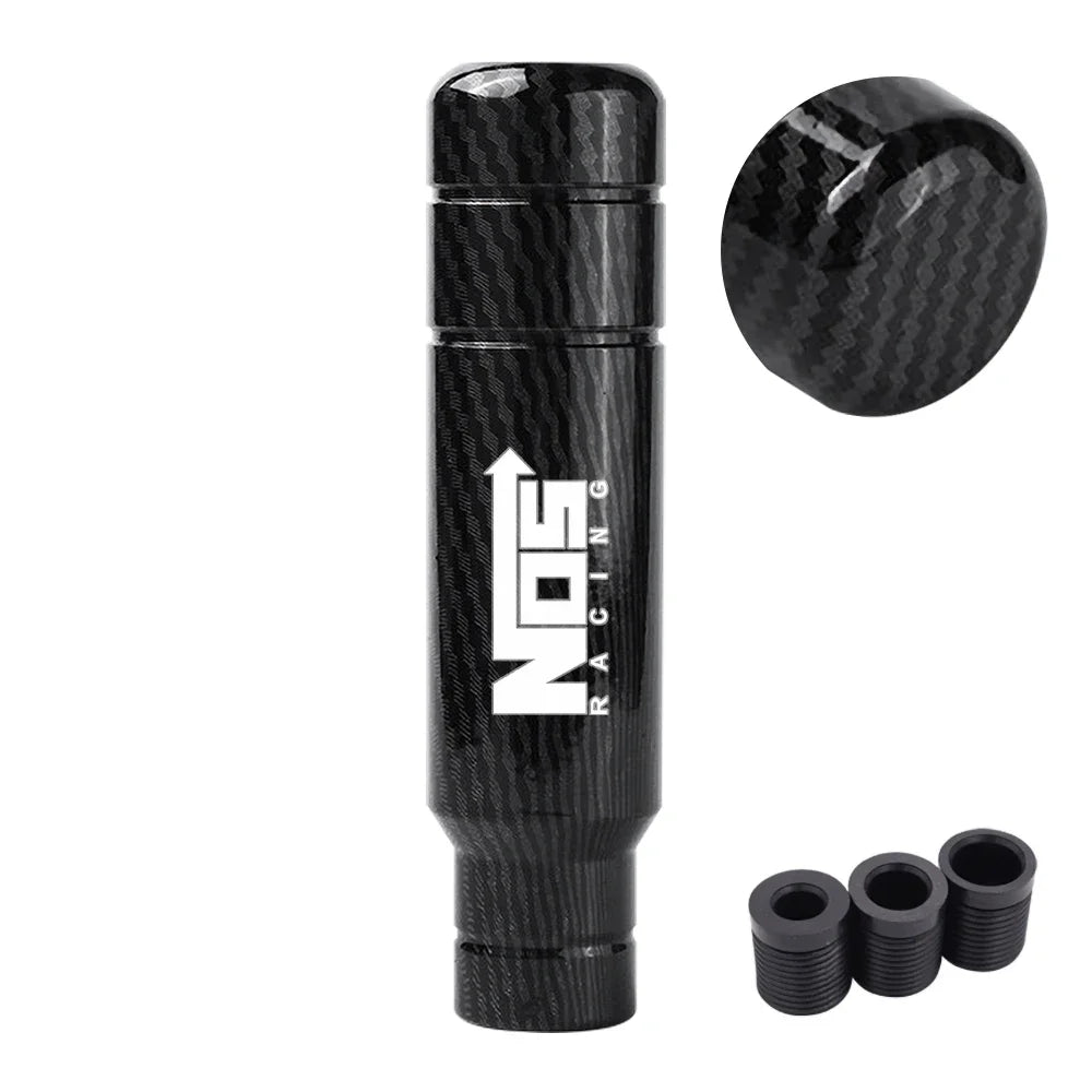 Racing NOS Carbon Fiber 13cm Universal JDM Gear Shift Knob - JustUsRacers