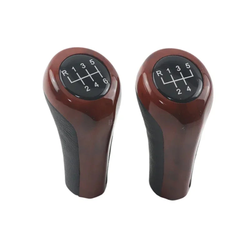 Red BMW shift knobs for E30, E36, E46, E90, E60, and X5 models. Two knobs included in set.