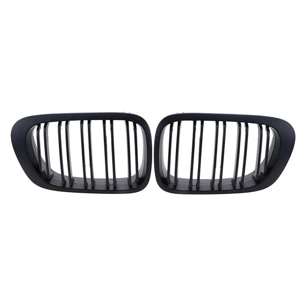 'BMW E46 M3 Coupe (99-02) - Replacement Double Line Black Kidney Grille Set.'