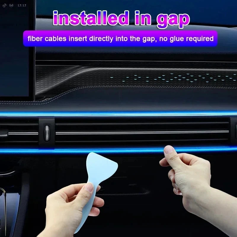 RGB Car Interior Ambient LED Light Strip (2–5M) - JustUsRacers