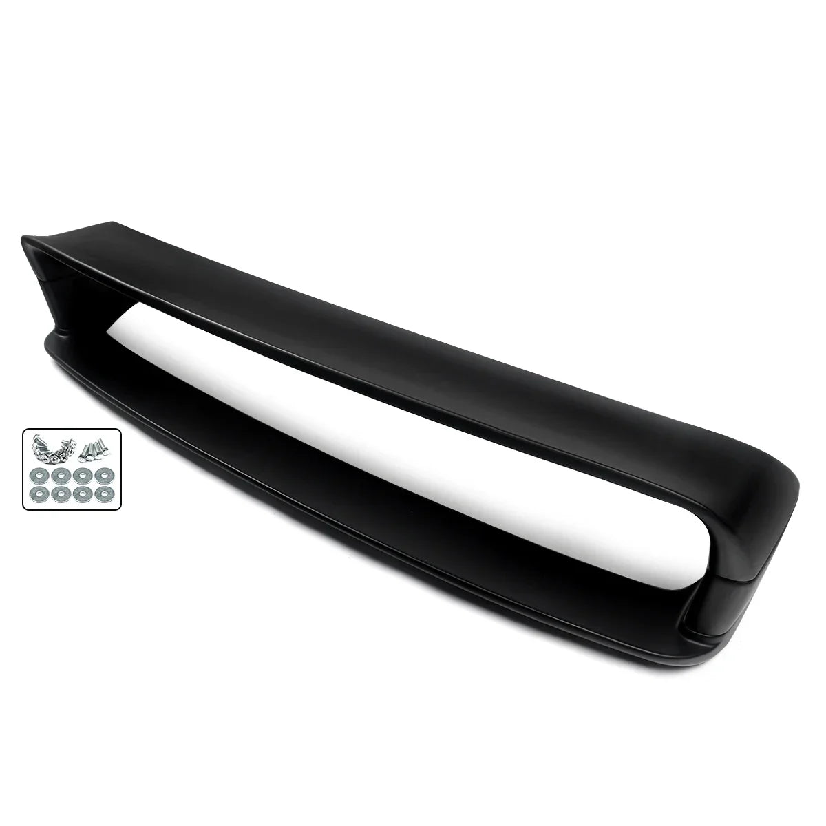 Black BMW E36 M3 sedan/coupe rear spoiler wing. Does not include front bumper cover.