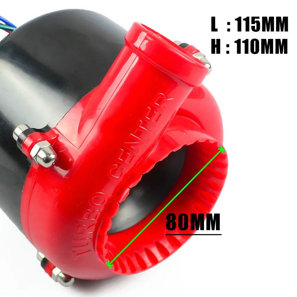 Red 12V Blow-Off Valve Simulator with black control wheel and green status indicator.