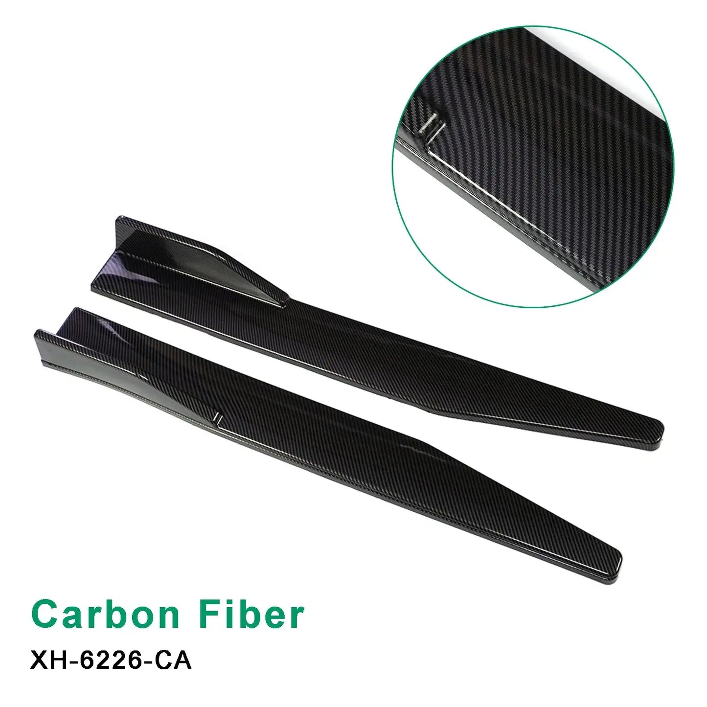 2PCS Car Side Skirts Universal 86cm - JustUsRacers