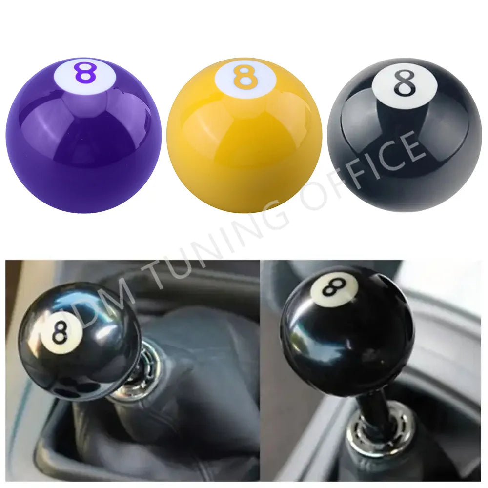 Car Gear Shift Knob Billiard 8-Ball Style - JustUsRacers