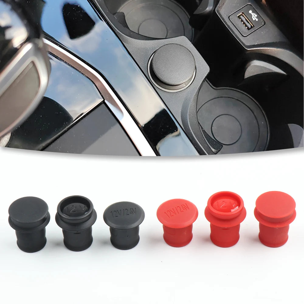 Three pack of BMW car door handle replacement parts: handle knobs and knob covers.
