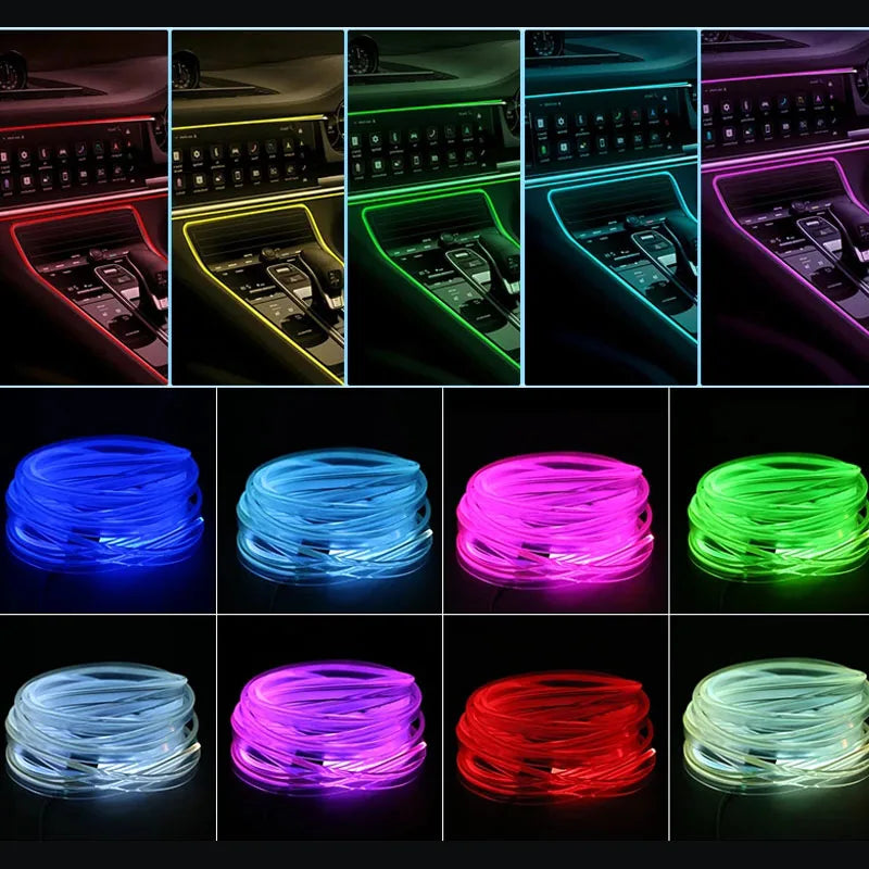 RGB Car Interior Ambient LED Light Strip (2–5M) - JustUsRacers