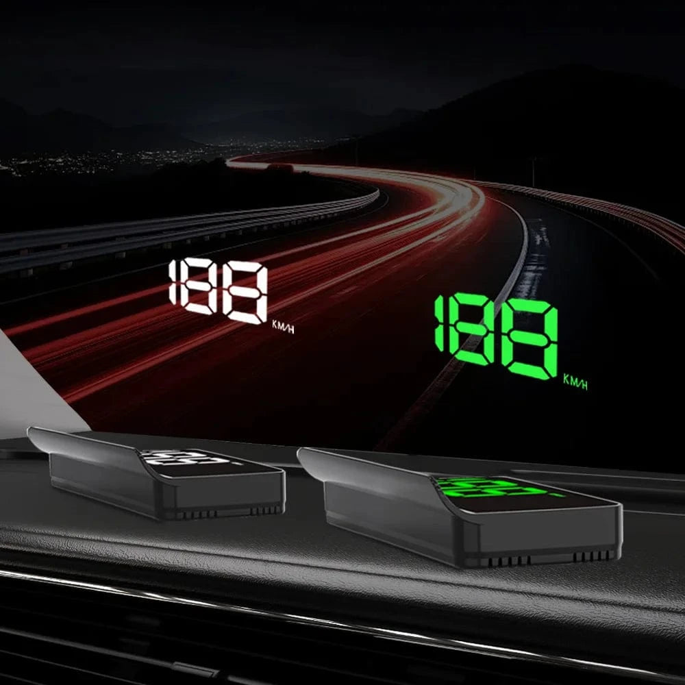 KWHUD Head-up Display (HUD) Car GPS Digital Speedometer - JustUsRacers