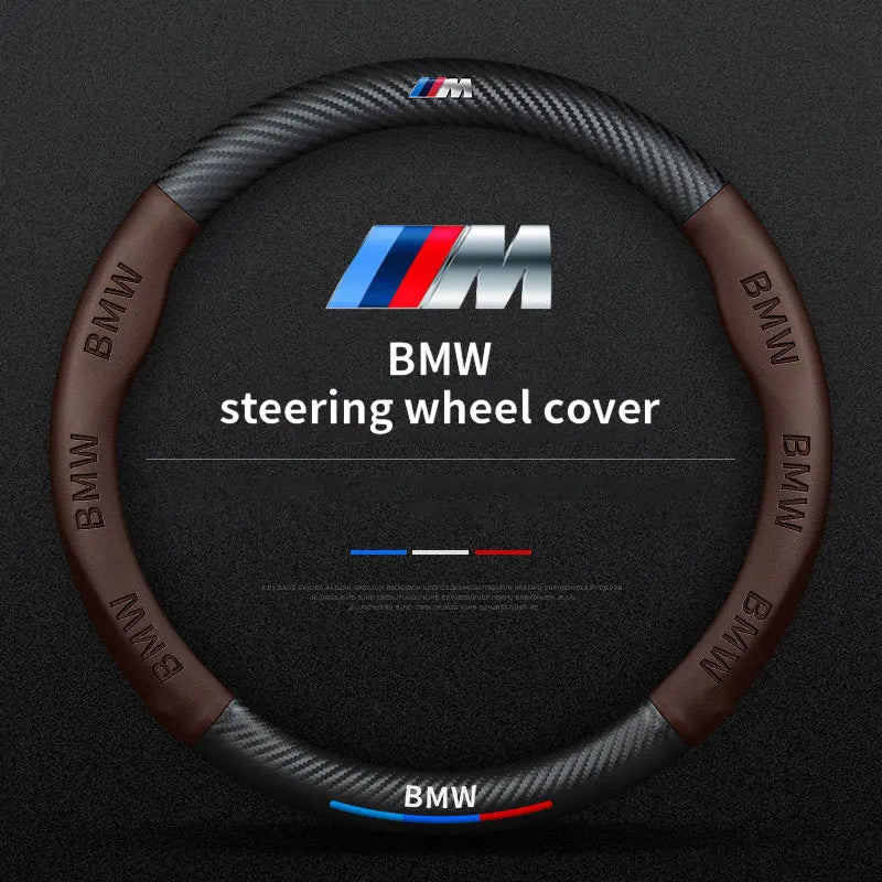 BMW M Sport steering wheel cover for select models: E36, E46, E90, F30, X5, X3, M3, M5.