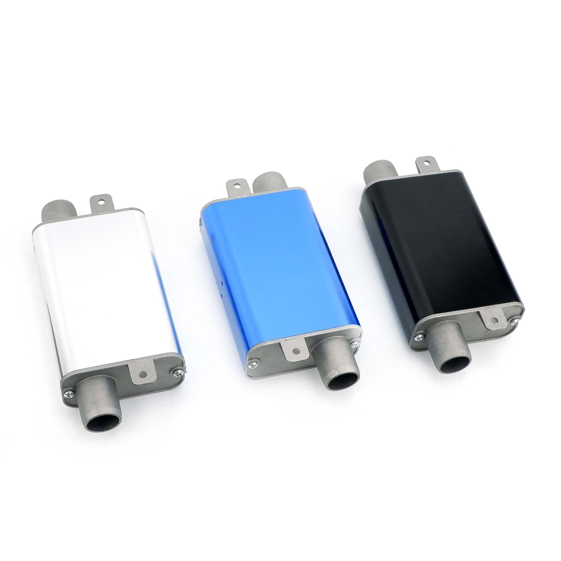 24mm S-curved exhaust silencer in three colors: diesel heater pipe for cars, trucks, and campers.