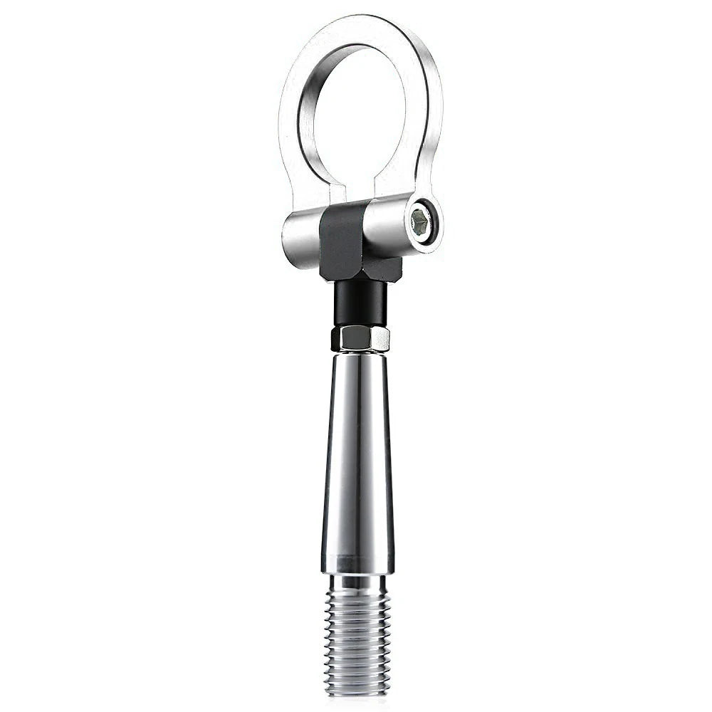 Metal bottle opener accessory for JDM tow hooks - R-EP style. Screw-on bumper rings (front/rear).