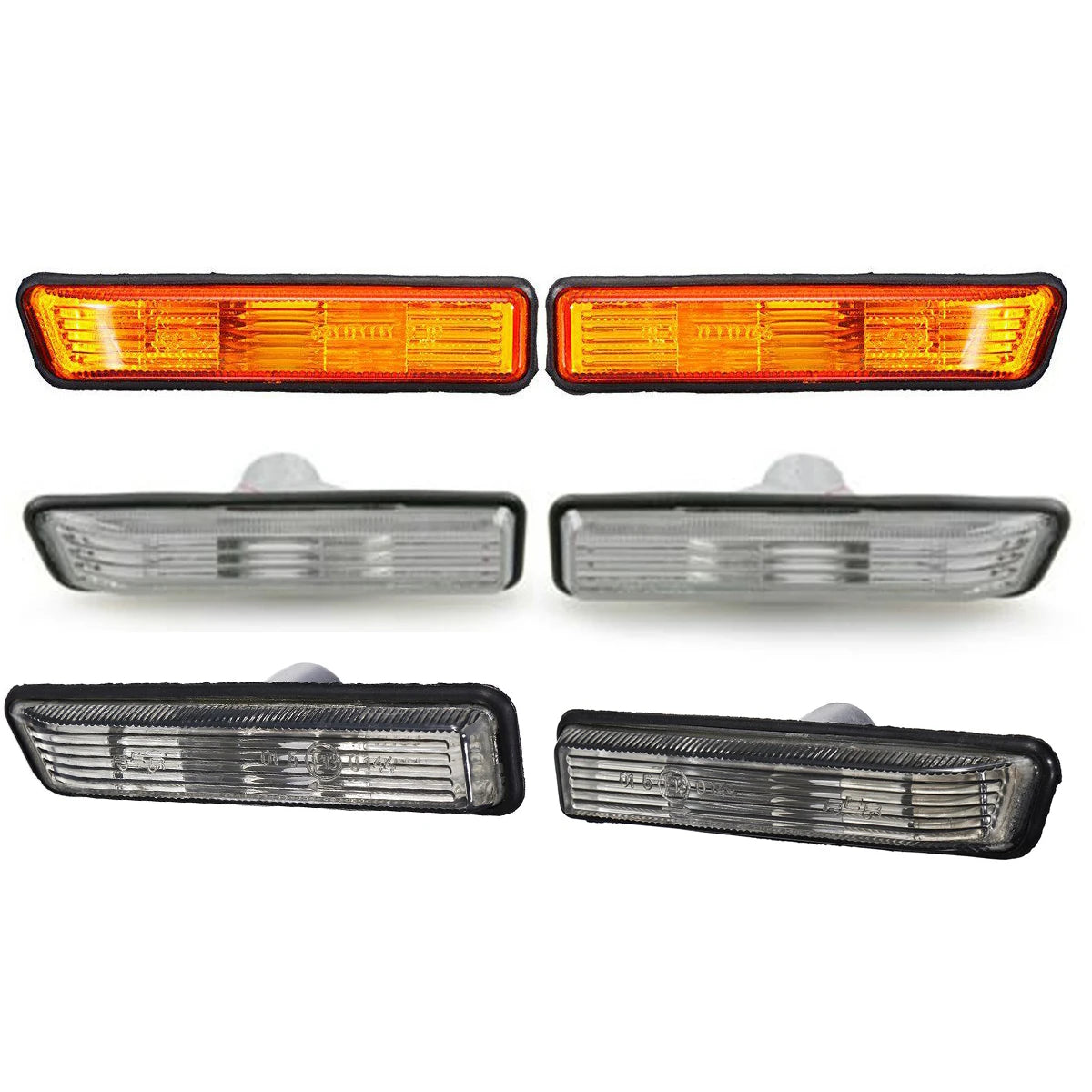"Two BMW tail lights, one depicting the left side and the other the right side, for replacement or installation in vehicles."