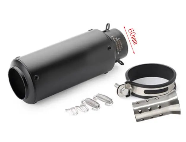 Black carbon Universal GP motorcycle exhaust for Suzuki GSX-S1000 and Versys models.