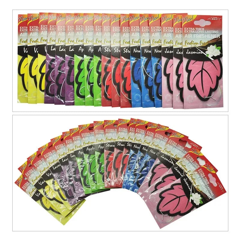 '3-60pcs Car Air Fresheners: Natural Scented Tea Paper. Hang in car for freshness.'