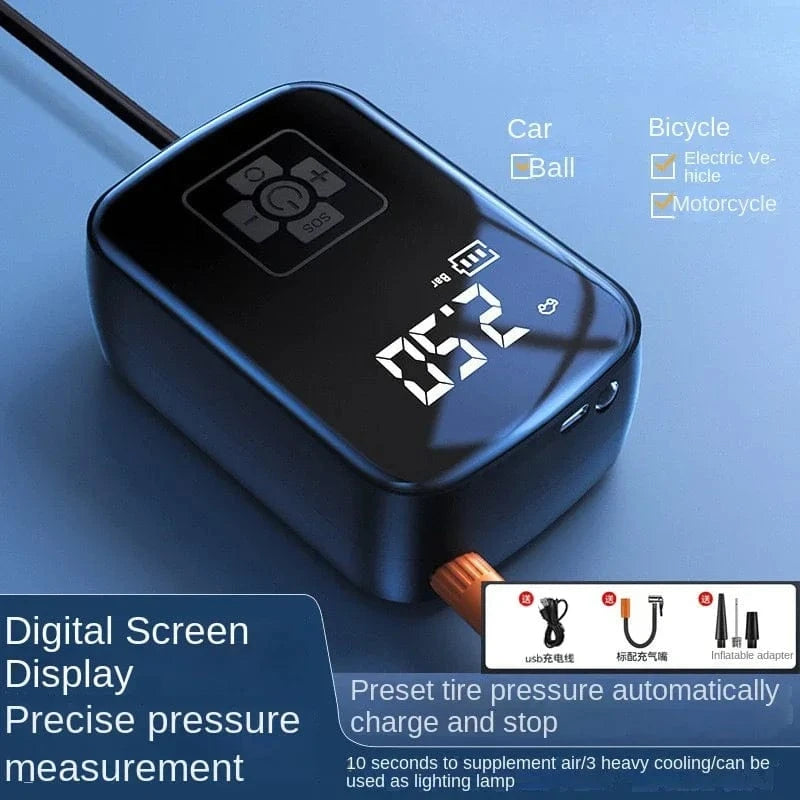 Portable Inflatable Air Pump Car Tire Inflator - JustUsRacers