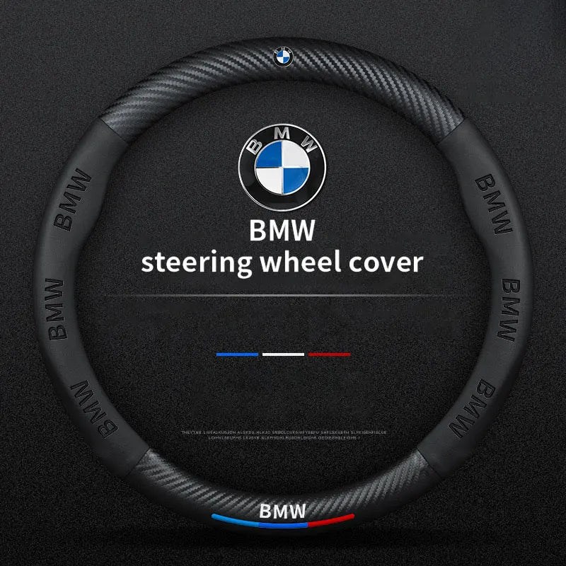 BMW M Sport steering wheel cover for select models: E36, E46, E90, F30, X5, X3, M3, M5.