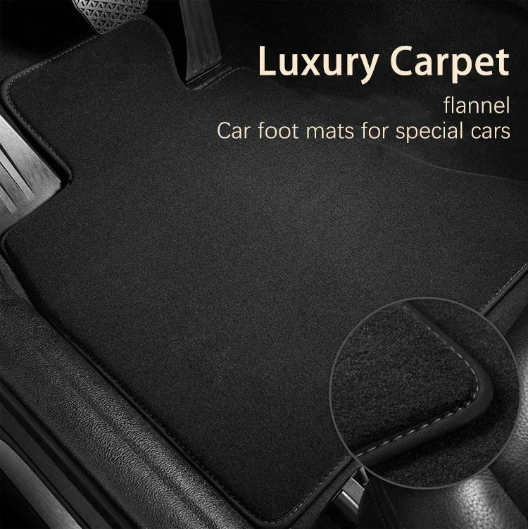"BMW E36 Velour Floor Mats - Black (1990-2000): Replace and upgrade your BMW's interior with these luxury velour floor mats."