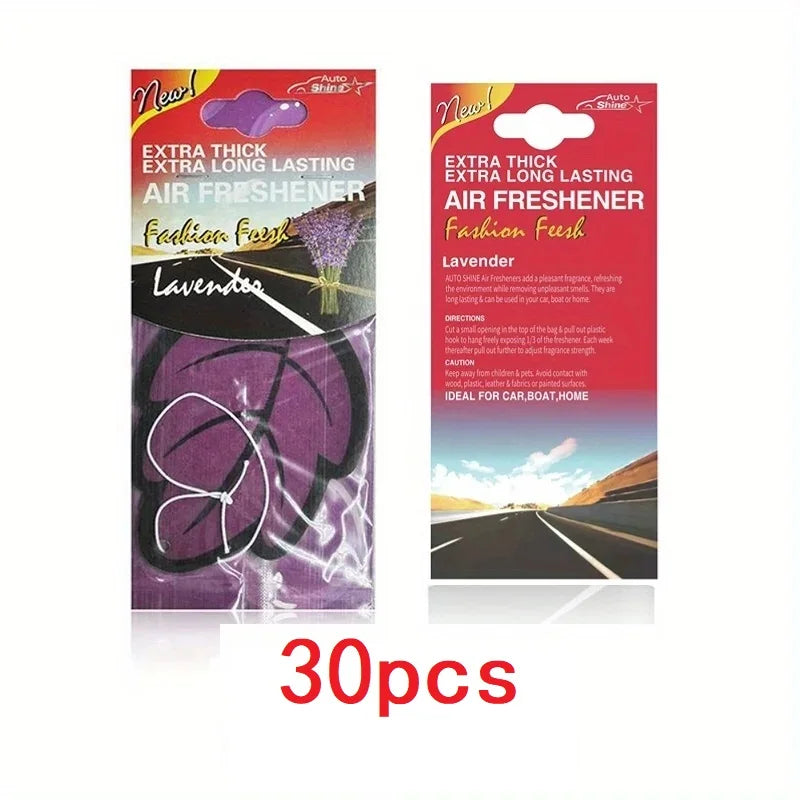 Car Air Freshener Natural Scented Tea Paper (3–60pcs) - JustUsRacers
