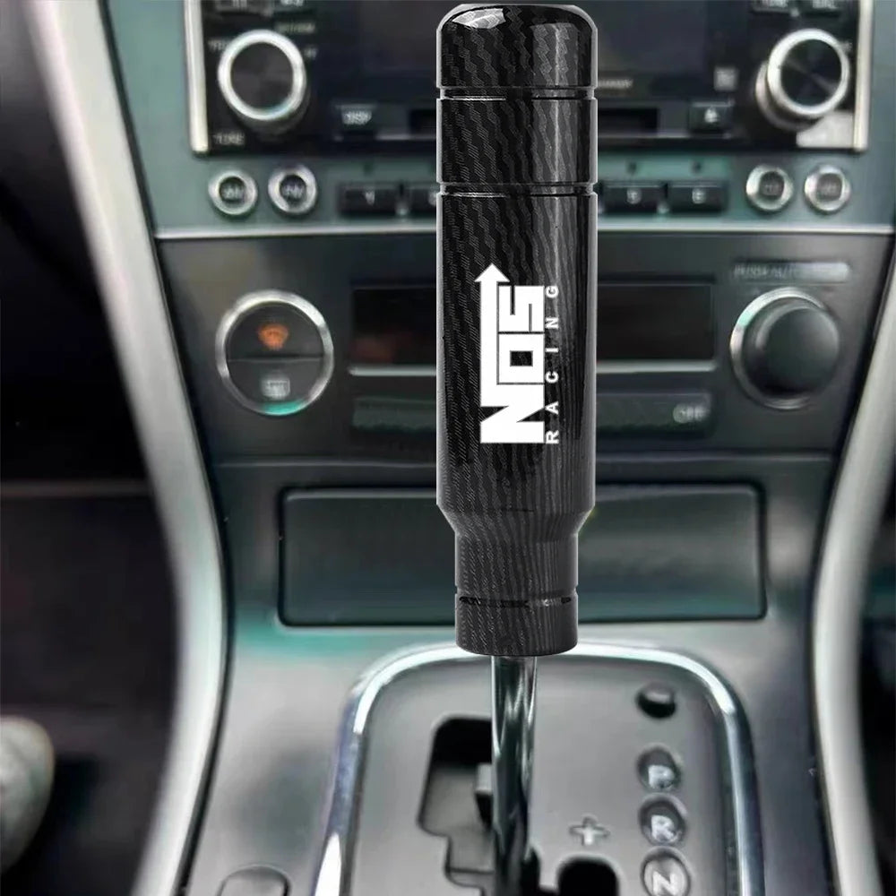 Racing NOS Carbon Fiber 13cm Universal JDM Gear Shift Knob - JustUsRacers