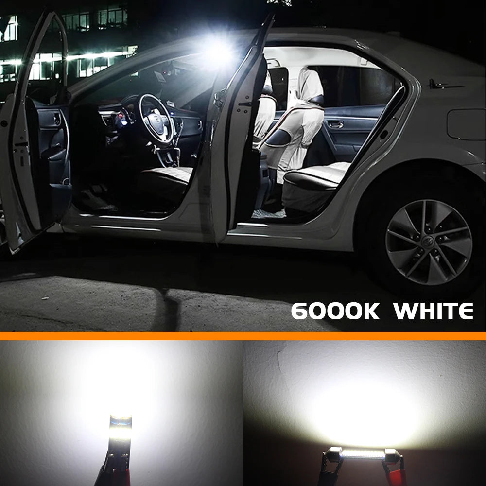 BMW LED Interior Kit: E36, E46, E90, F30. 2pcs cool white. Universal fit for select models. Replacement lights. High-quality 