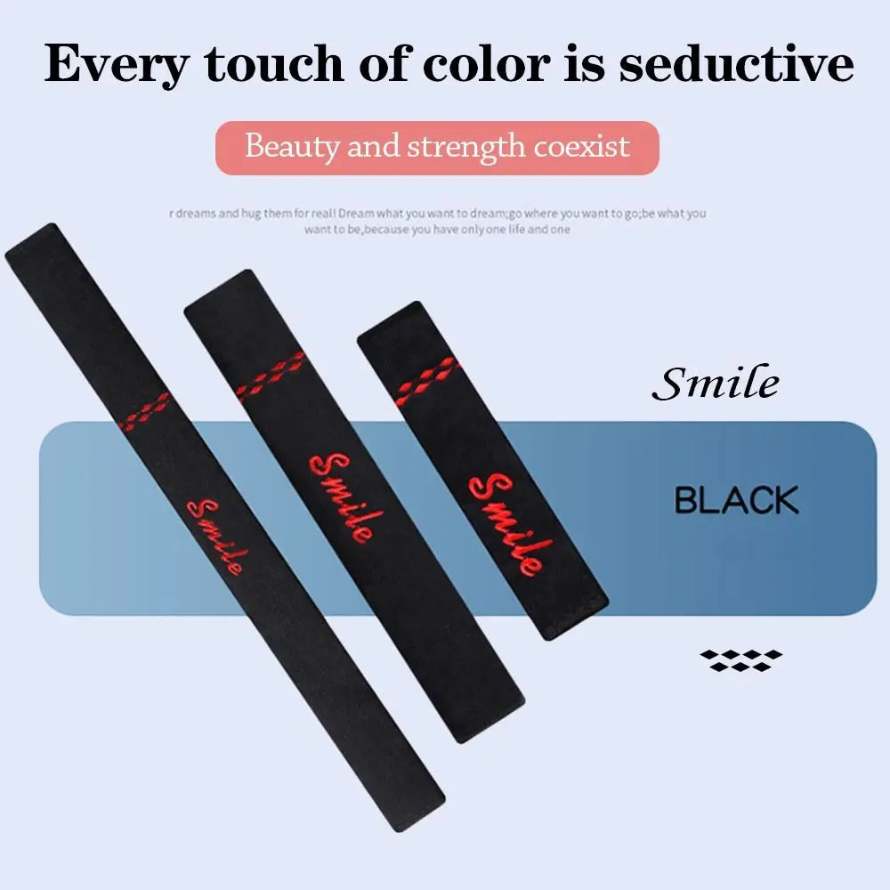 Universal Adjustable Car Seat Belt Cover Chenille - JustUsRacers