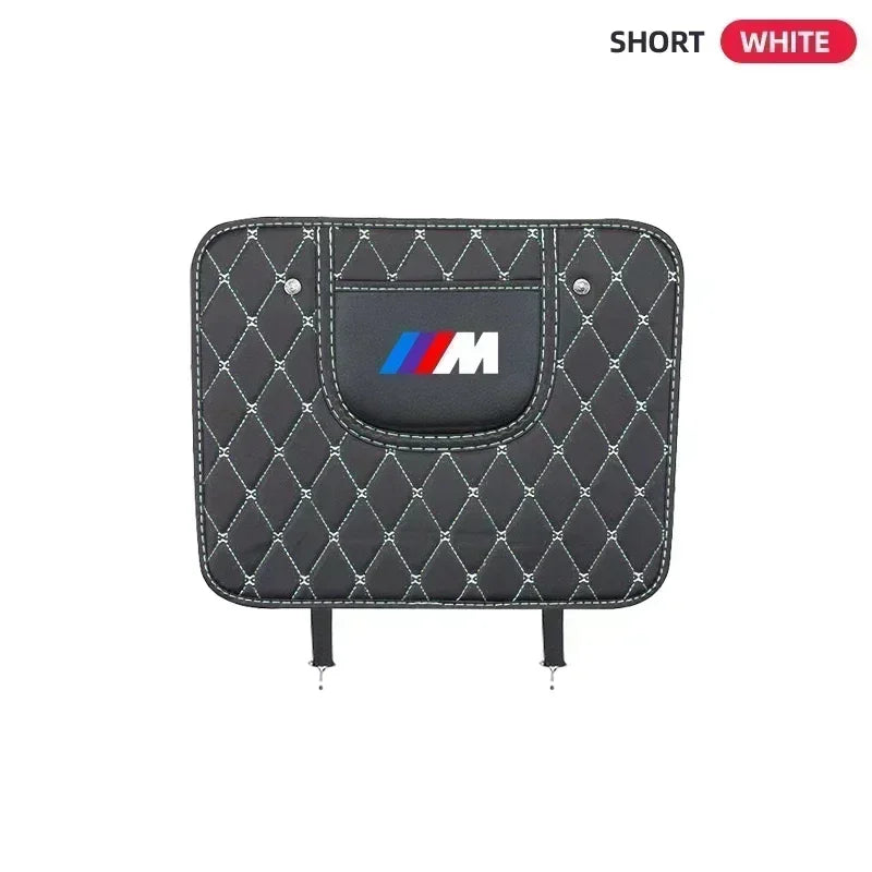 "BMW seat back protector pad in genuine leather for models E36, E39, and E46."