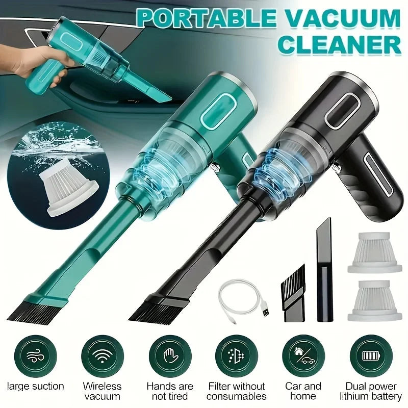 USB mini vacuum: compact, powerful suction—ideal for car, home, or office use. Portable cleanliness at your fingertips.