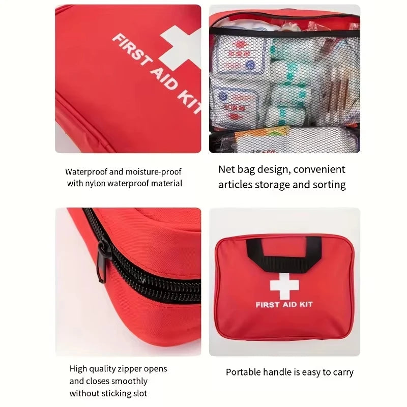 184pcs First Aid Kit Multi-Purpose Emergency Medical Supplies - JustUsRacers