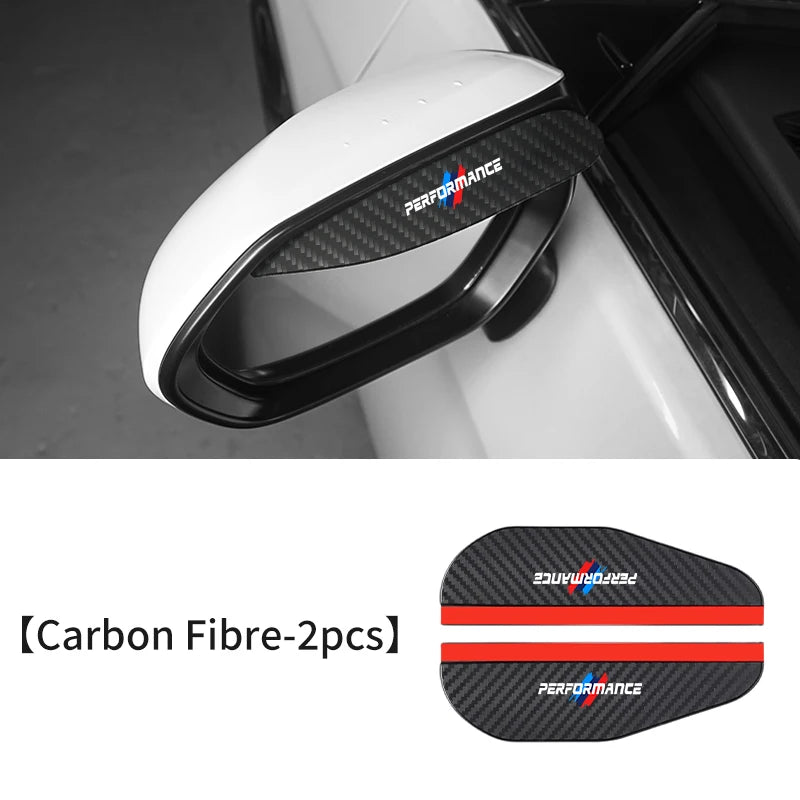 Two BMW M-Style carbon fiber mirror caps for select BMW E-Type models. Enhance your vehicle's appearance with this lightweigh