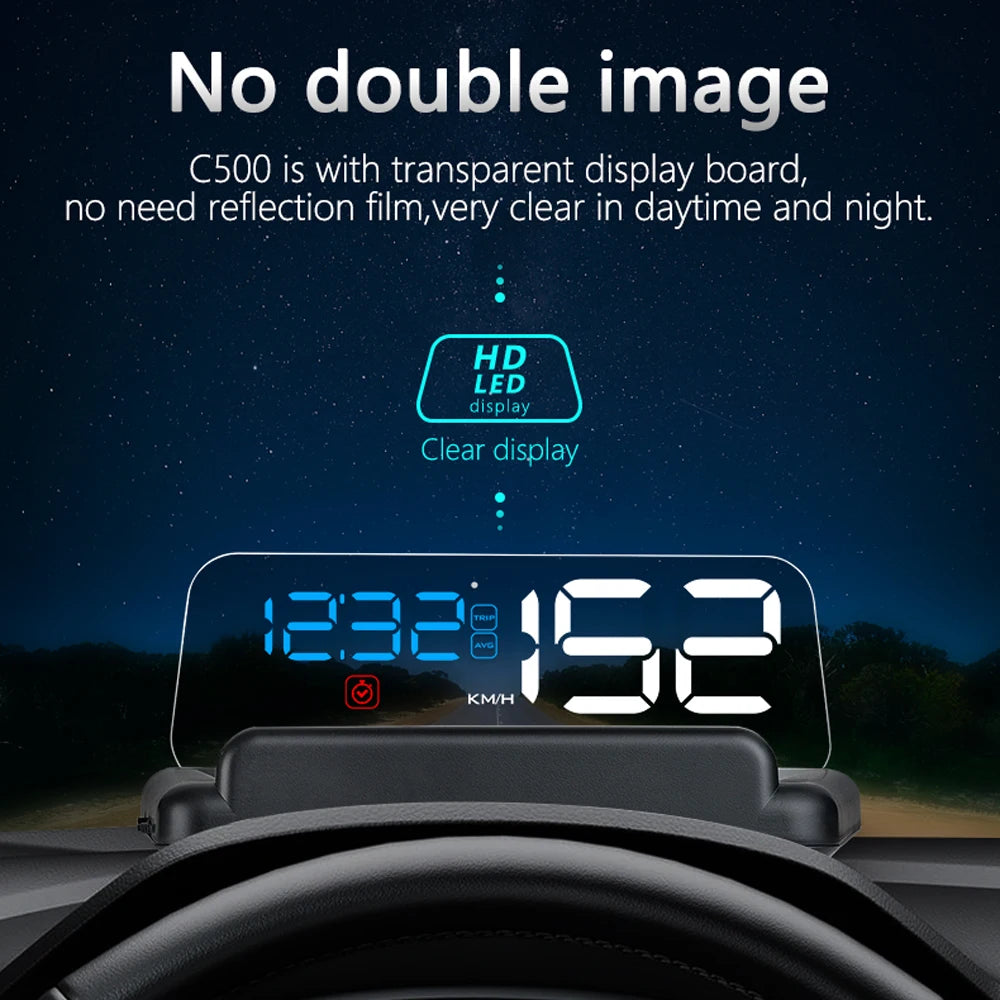 'OBD II Bluetooth LCD screen in dashboard — fits turbo models. Wireless call/nav info.'