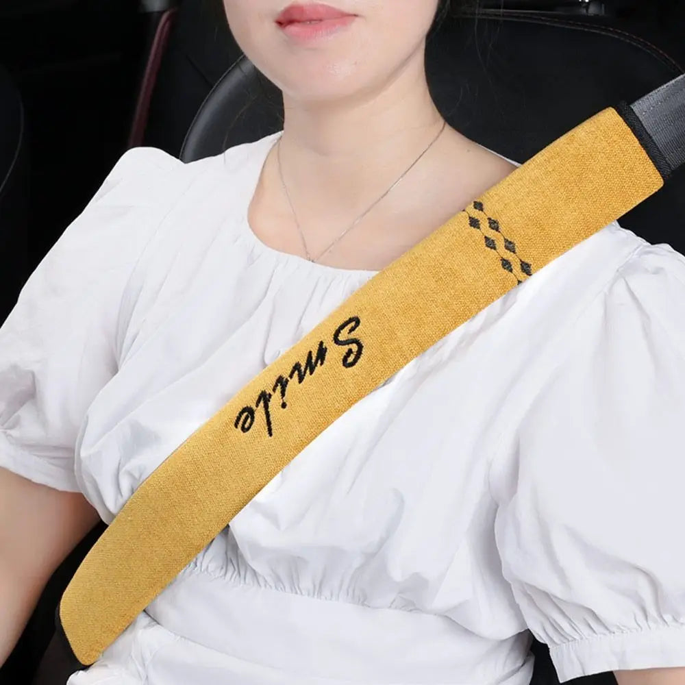 Universal Adjustable Car Seat Belt Cover Chenille - JustUsRacers