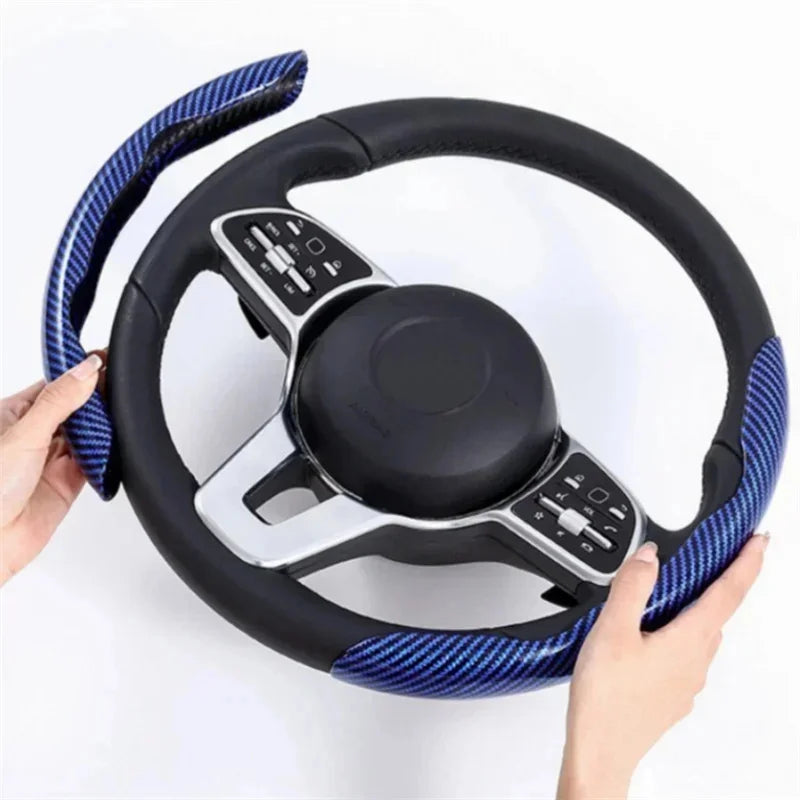 2024 Carbon Fiber Car Steering Wheel Cover (2PCS) - JustUsRacers
